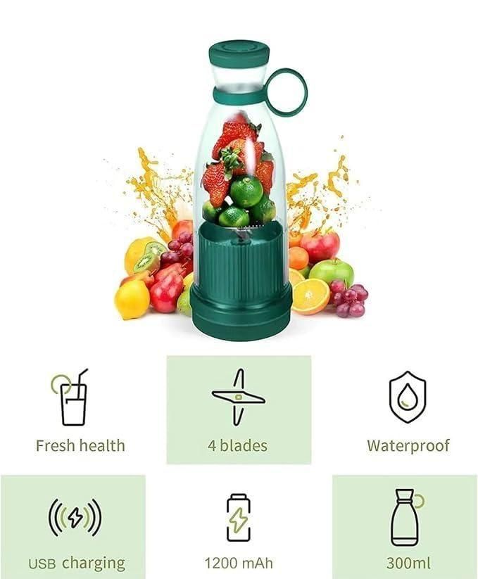 Travel Portable Mini Juice Blender – Compact, USB Rechargeable