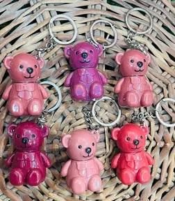2 in 1 Keychain Bear Matt Lipstick (Pack of 2, Assorted)