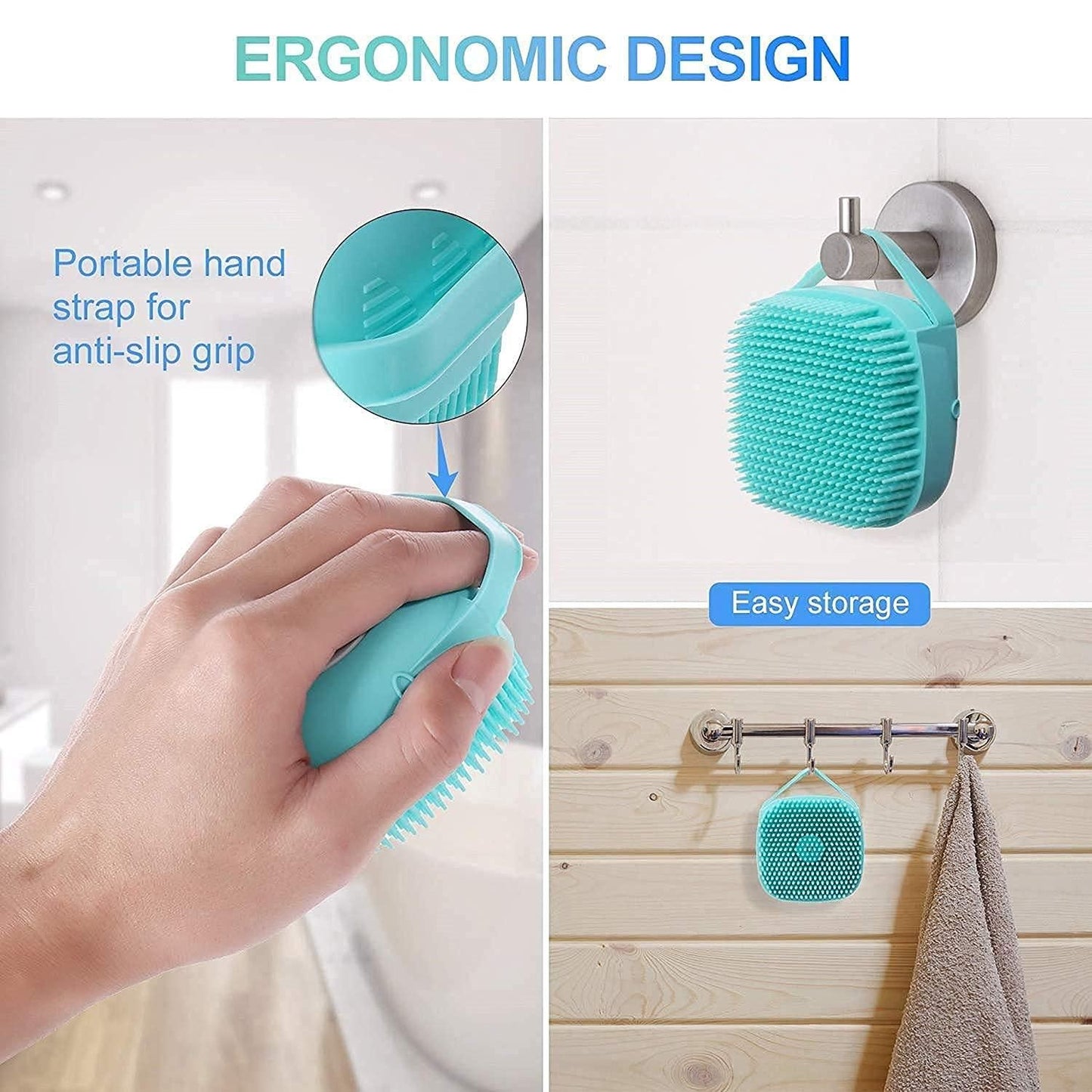 CleanEase Silicone Body Scrubber – Baby Safe