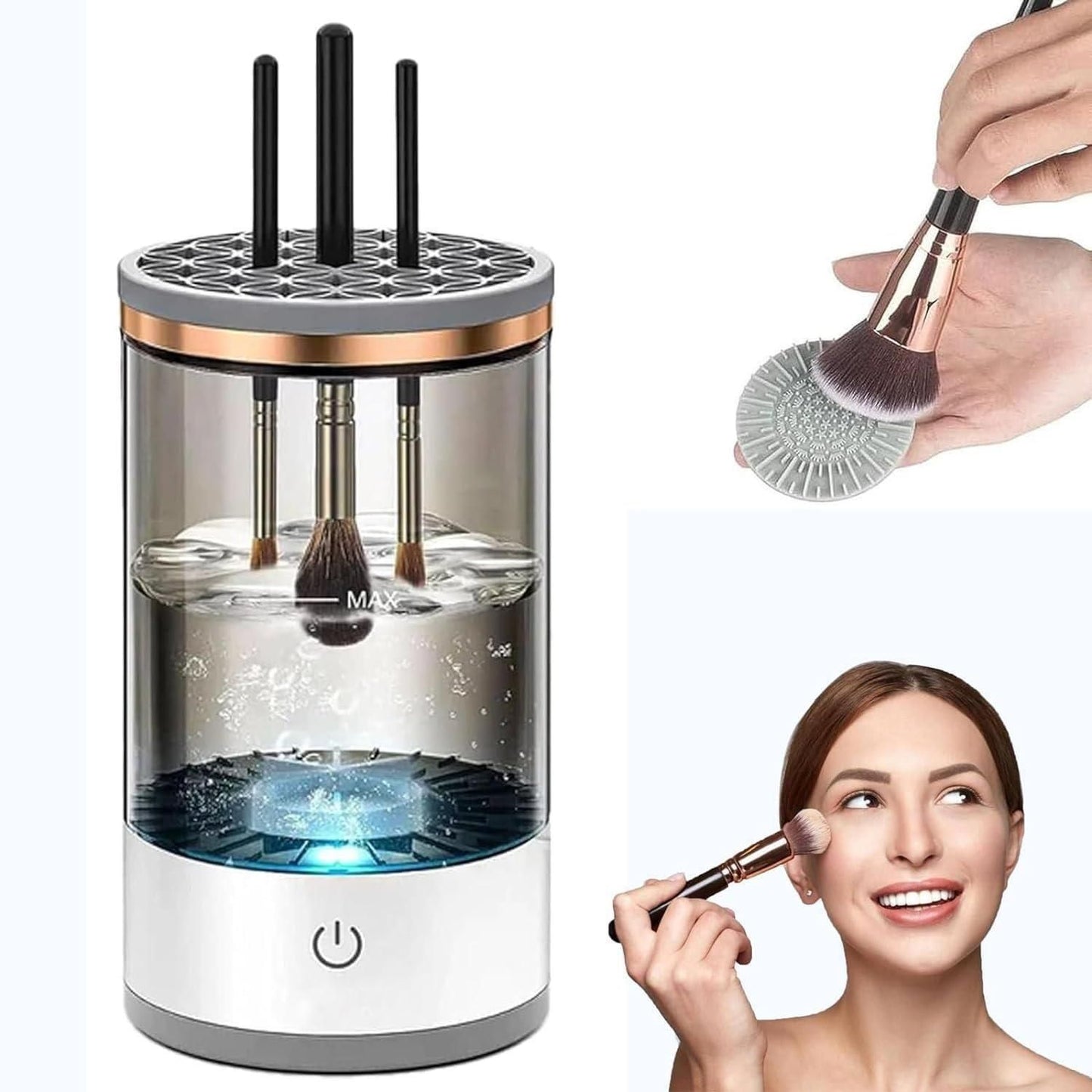 Clean Brushes, Flawless Skin – USB Makeup Brush Cleaner