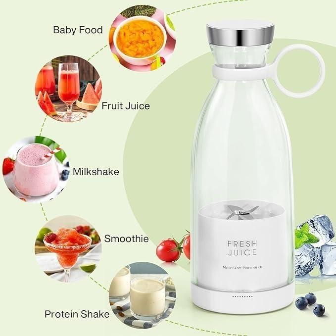 Travel Portable Mini Juice Blender – Compact, USB Rechargeable